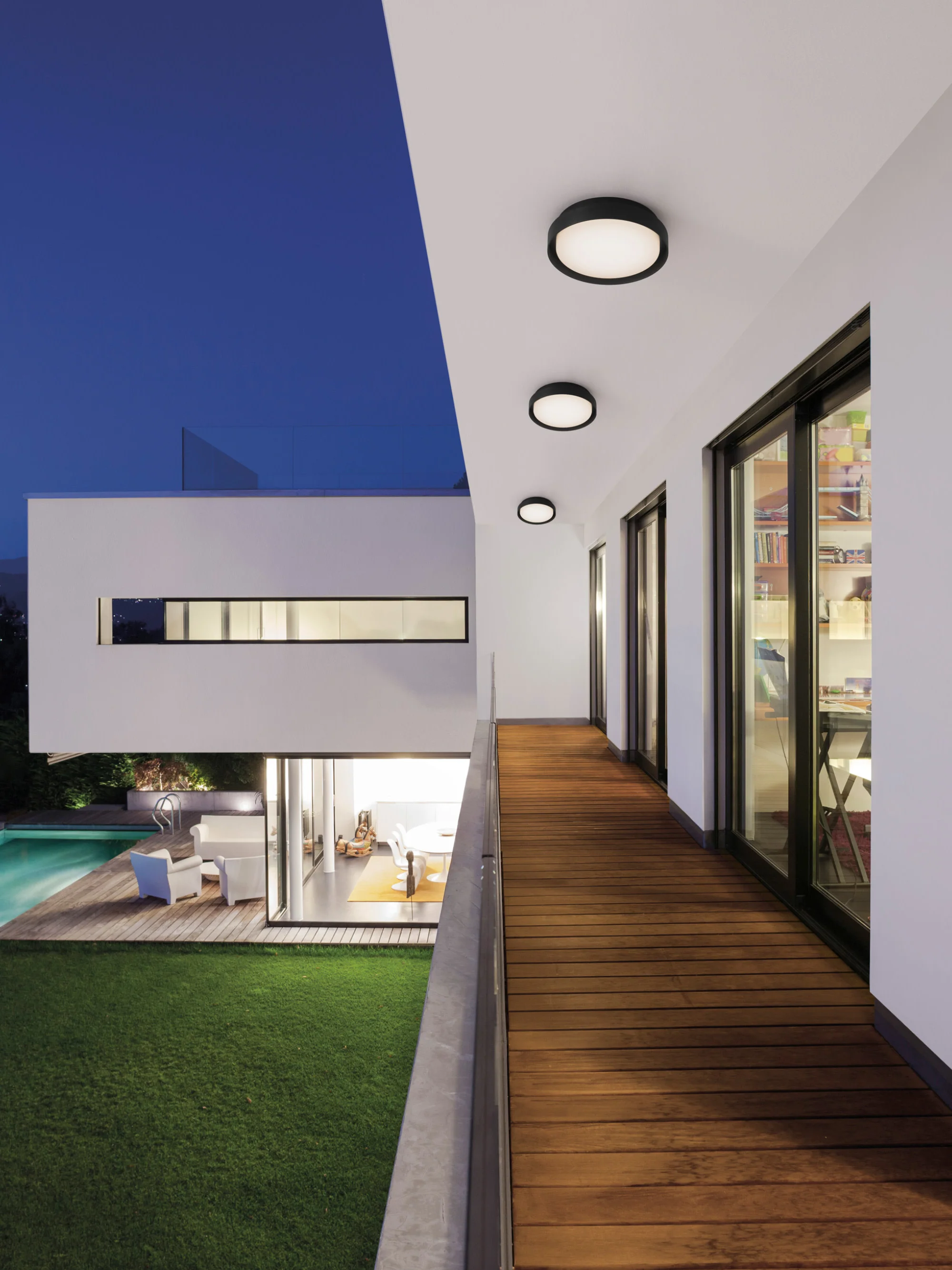 Outdoor LED plafondlamp Oliver