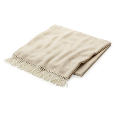 Kaschmirdecke Fischgrat, Beige