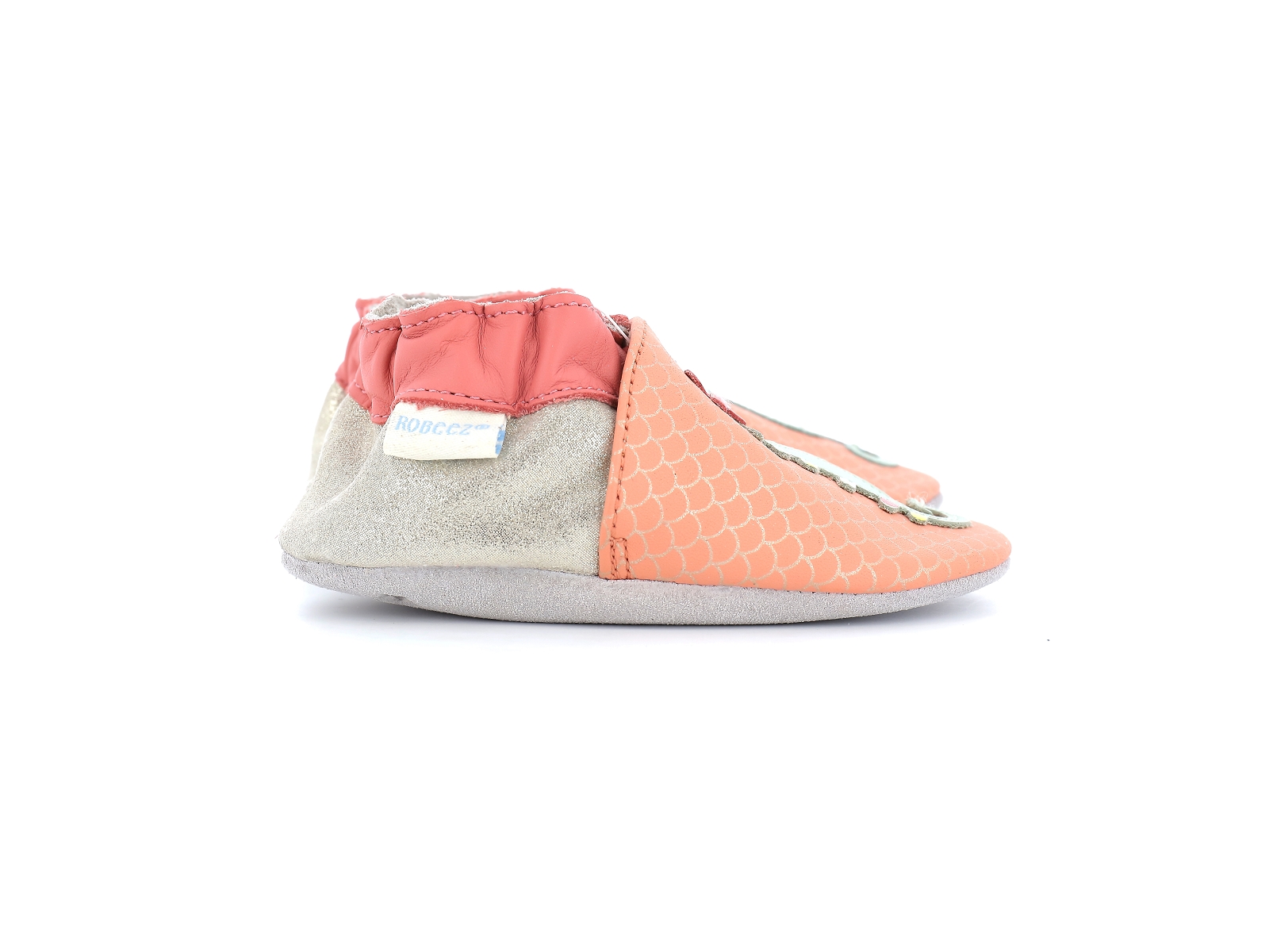Robeez-EXOTIC SUMMER Cuir Saumon