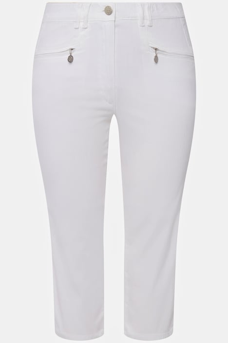 Hose Mony, wadenlang, Zipptaschen, Stretch