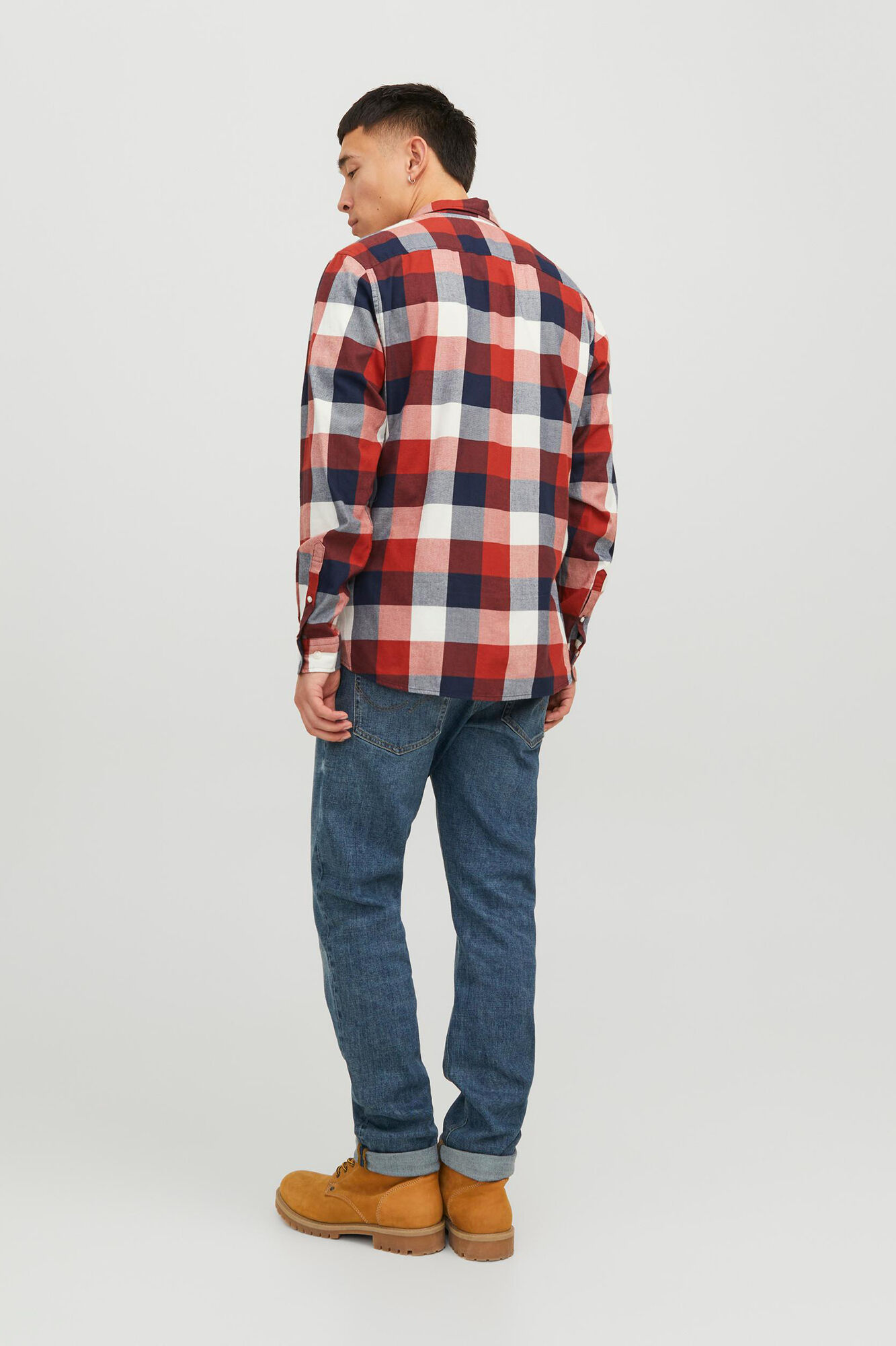Camisa xadrez de sarja