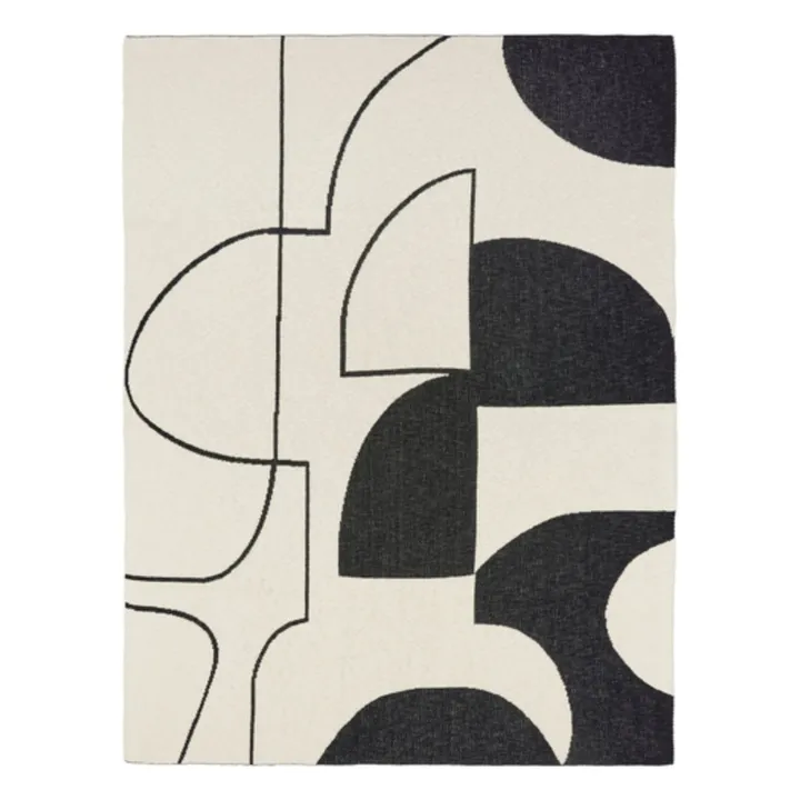 Broste Copenhagen Plaid en coton Maren | Noir