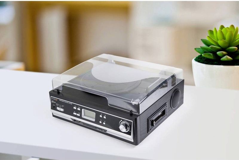 Technaxx - TX-22+ - Platenspeler - Zwart - Kunststof en MDF