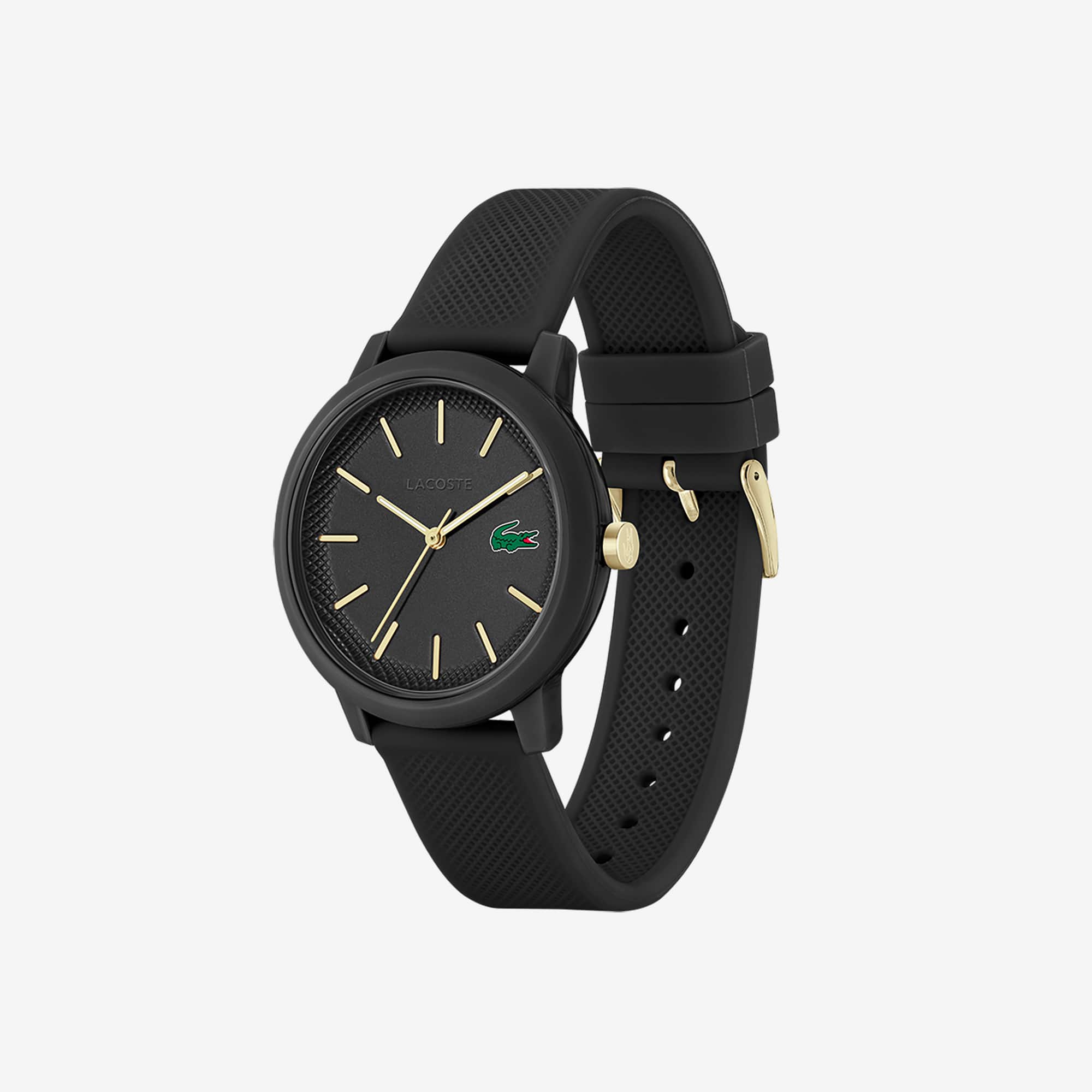 Montre homme Lacoste.12.12 3 aiguilles en silicone noir Montres - Blanc - Lacoste - Homme