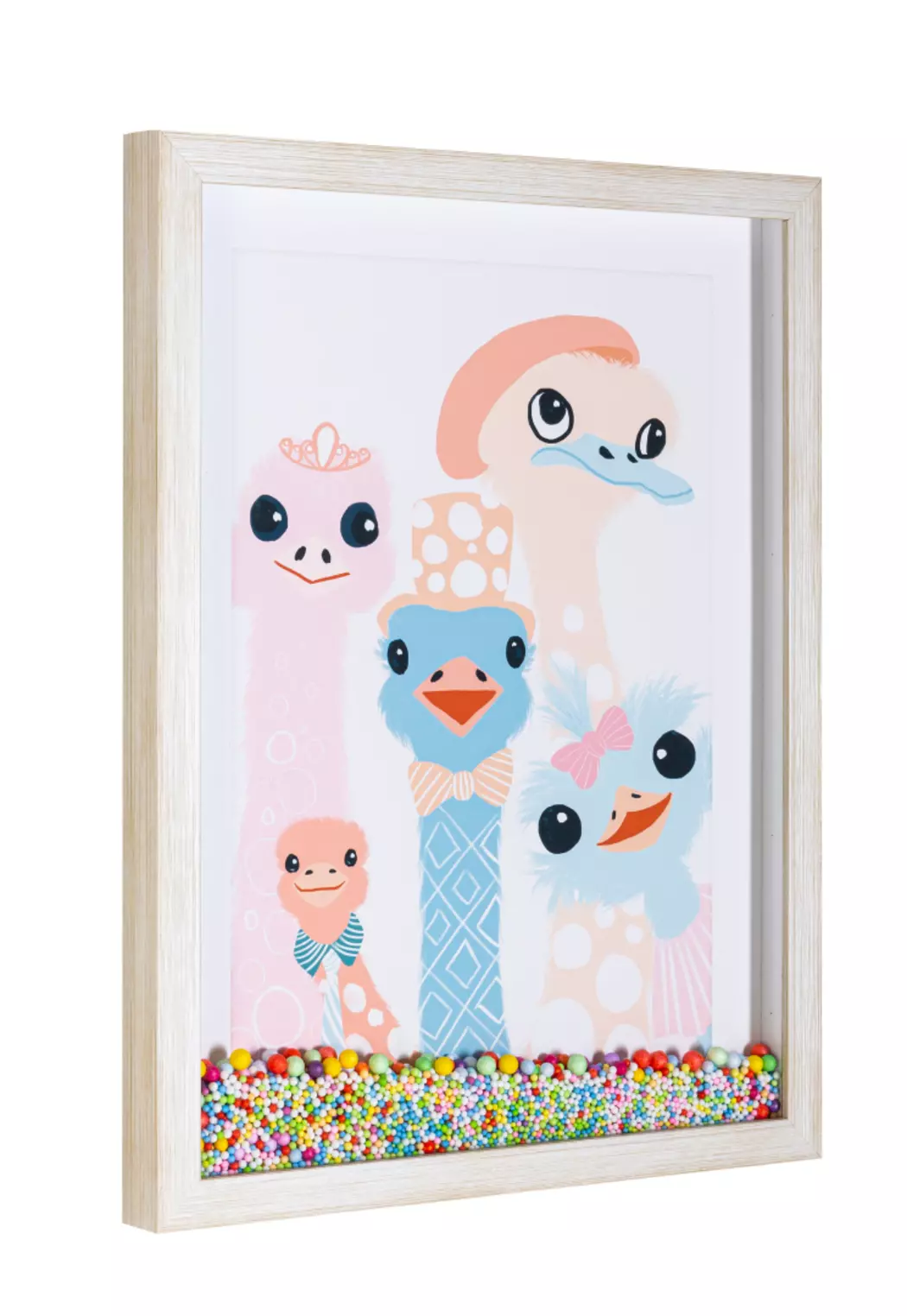 Wandbild 33 x 43 cm Baby Strauß