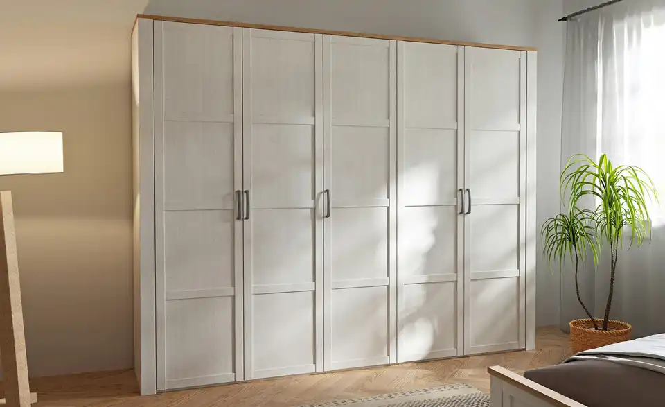 Drehtürenschrank Bohol Weiß 265 cm