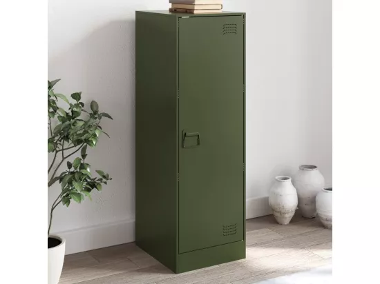 Buffet vert olive 34,5x39x107 cm acier