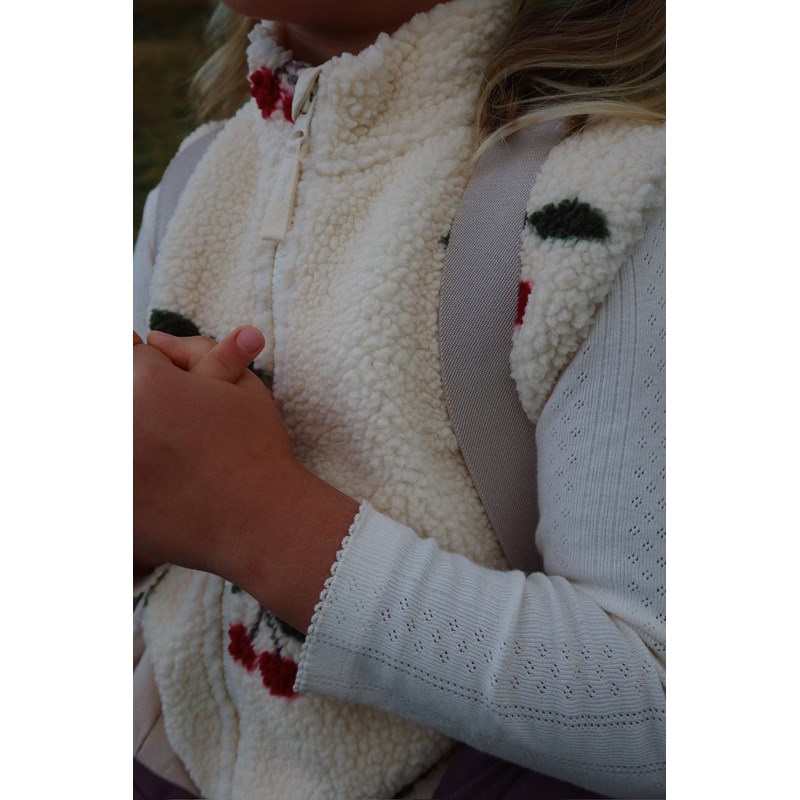 Konges Sløjd<br>Vest Jody Teddy Grande Cerise 18 mdr.