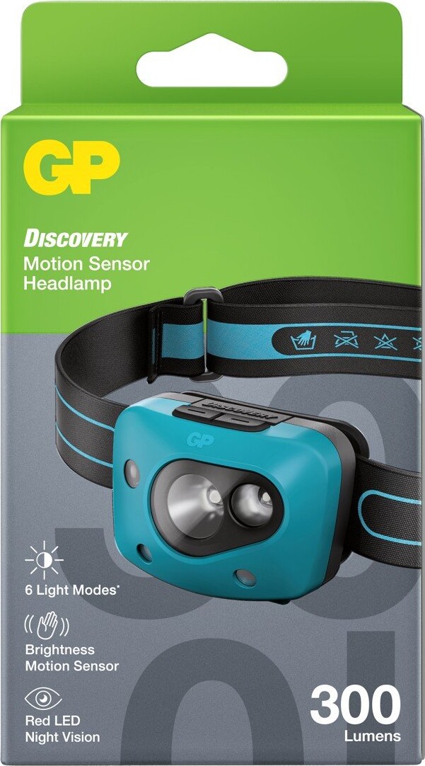 Gp Discovery - Genopladelig Pandelampe - Ch44 - 300 Lm