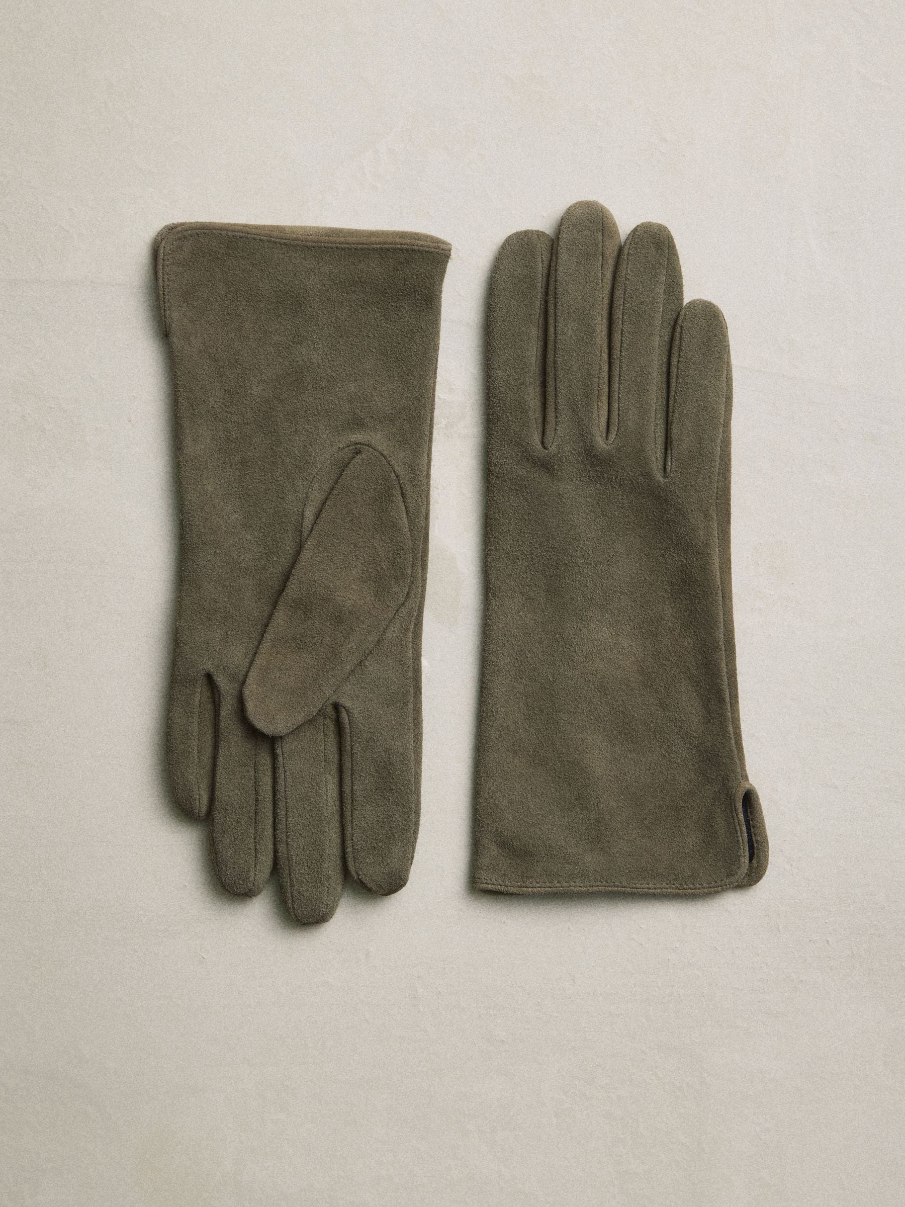 Kakigroen - N. Premium Suède Handschoenen