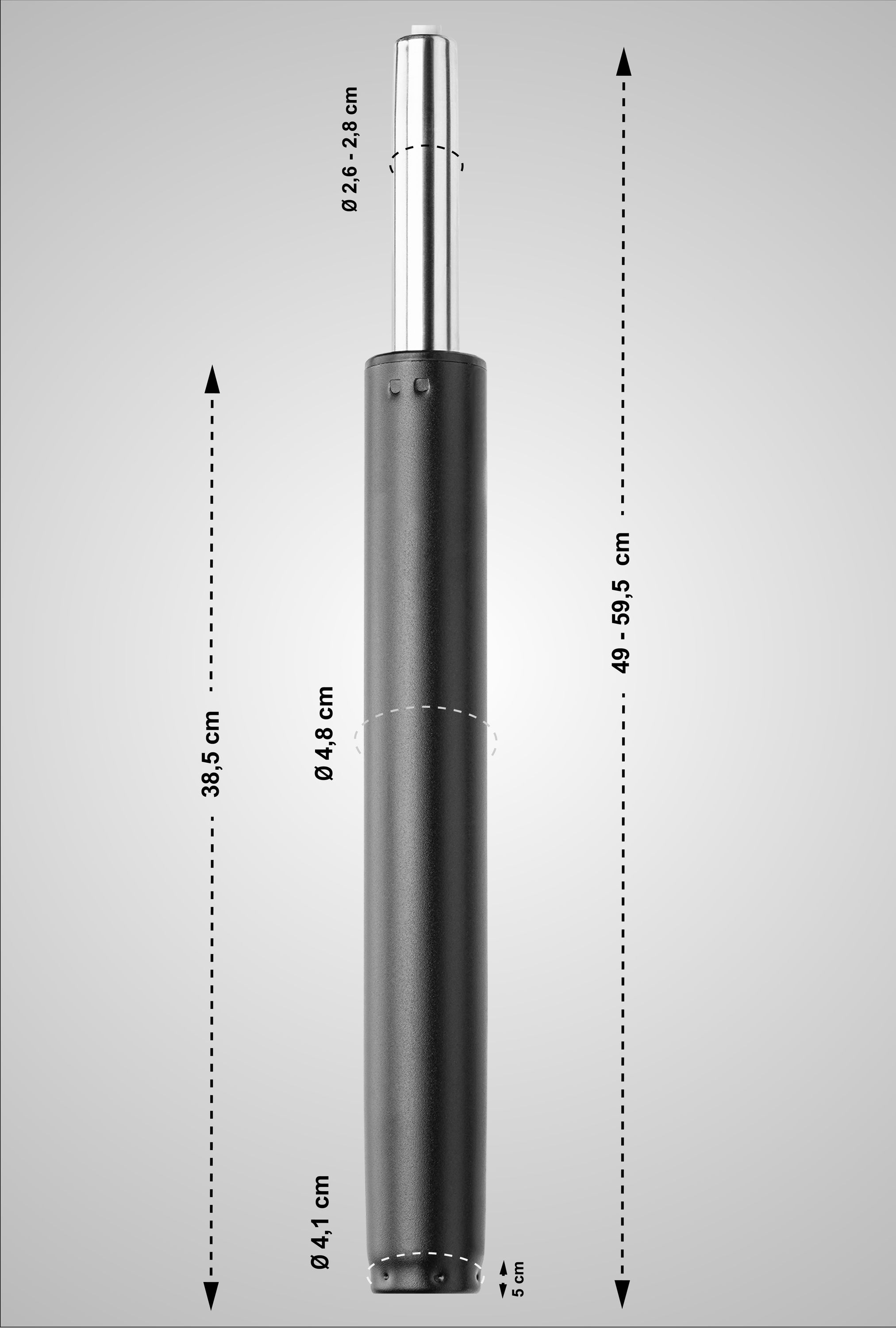 CLP Gaslift für Barhocker | Gasdruckfeder | Ersatz - Gasdruckdämpfer | In verschiedenen Farben