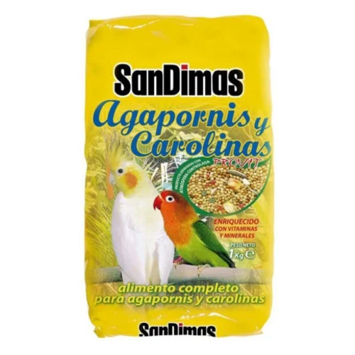 Comida San Dimas para periquitos e calopsitas