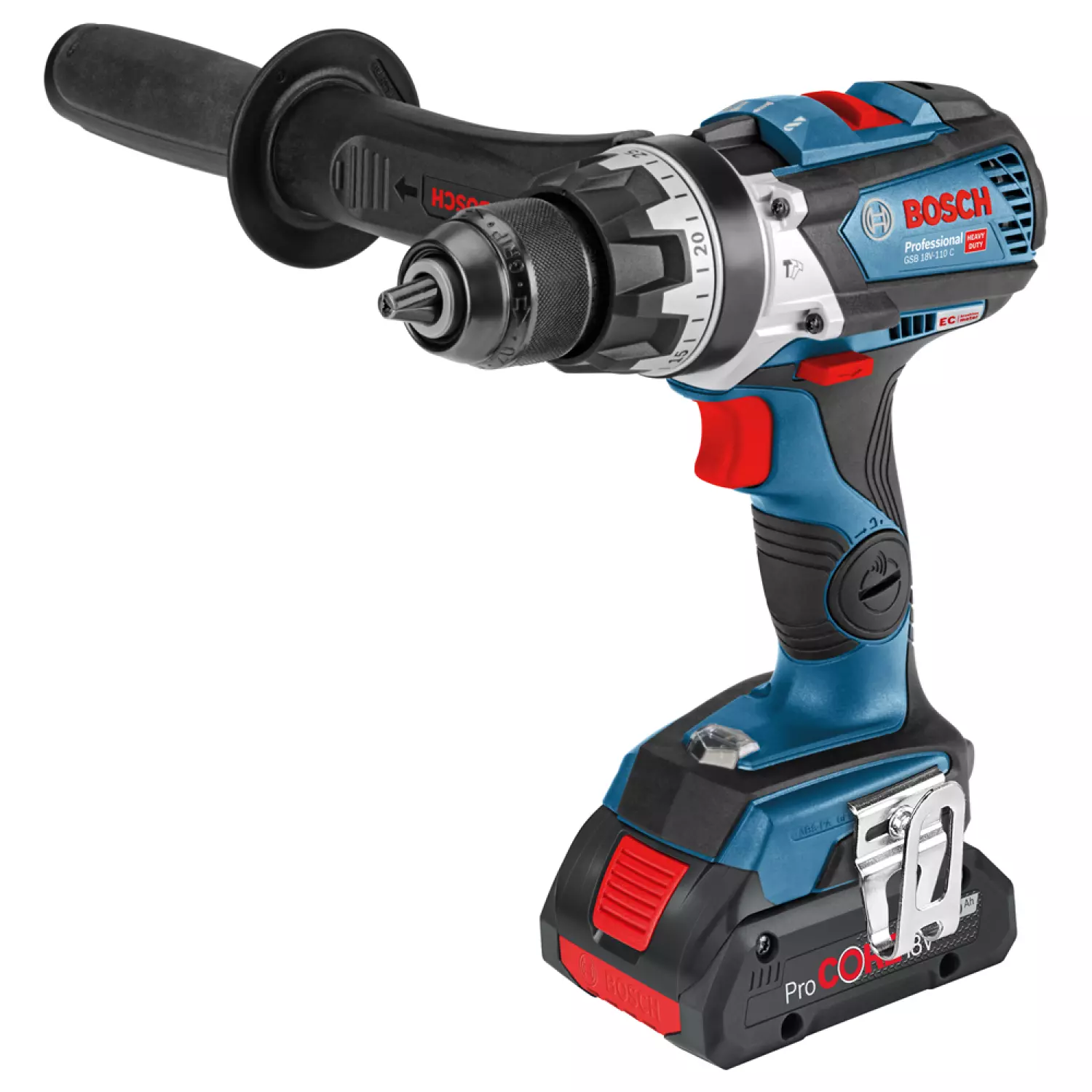 Bosch GSB 18V-110 C 18V Li-Ion accu klopboor- /schroefmachine set (2x 4.0Ah accu) in L-Boxx