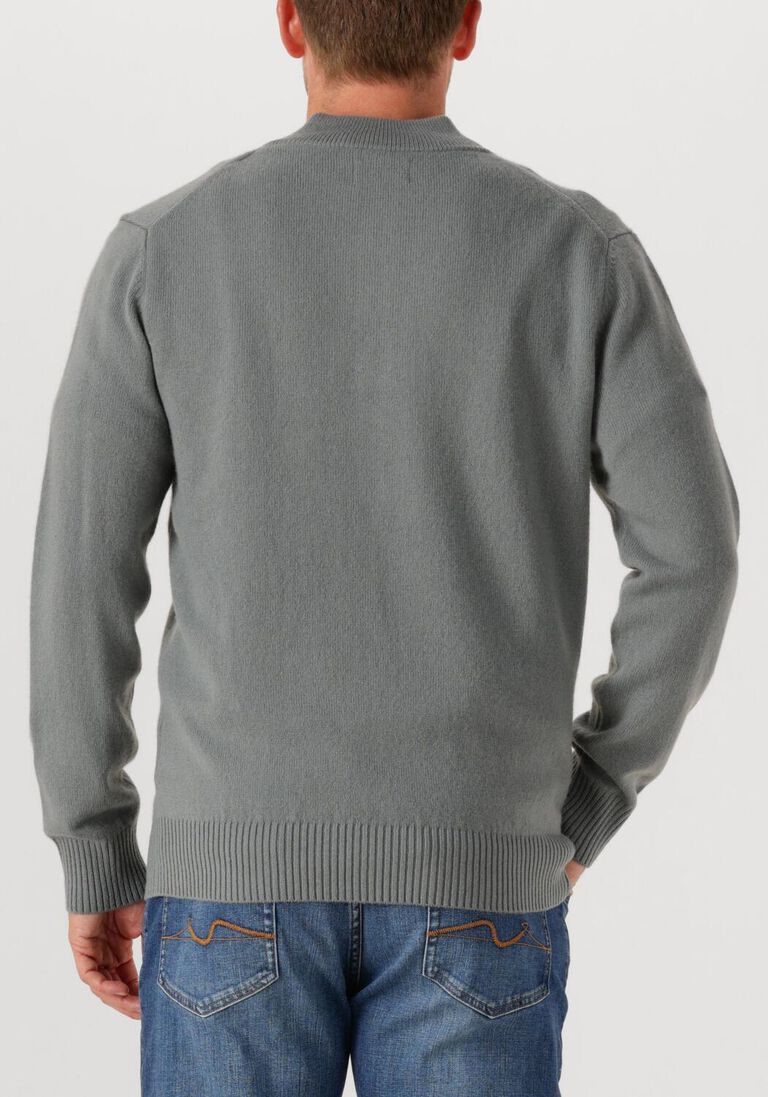groene stefano lauran trui half zip l