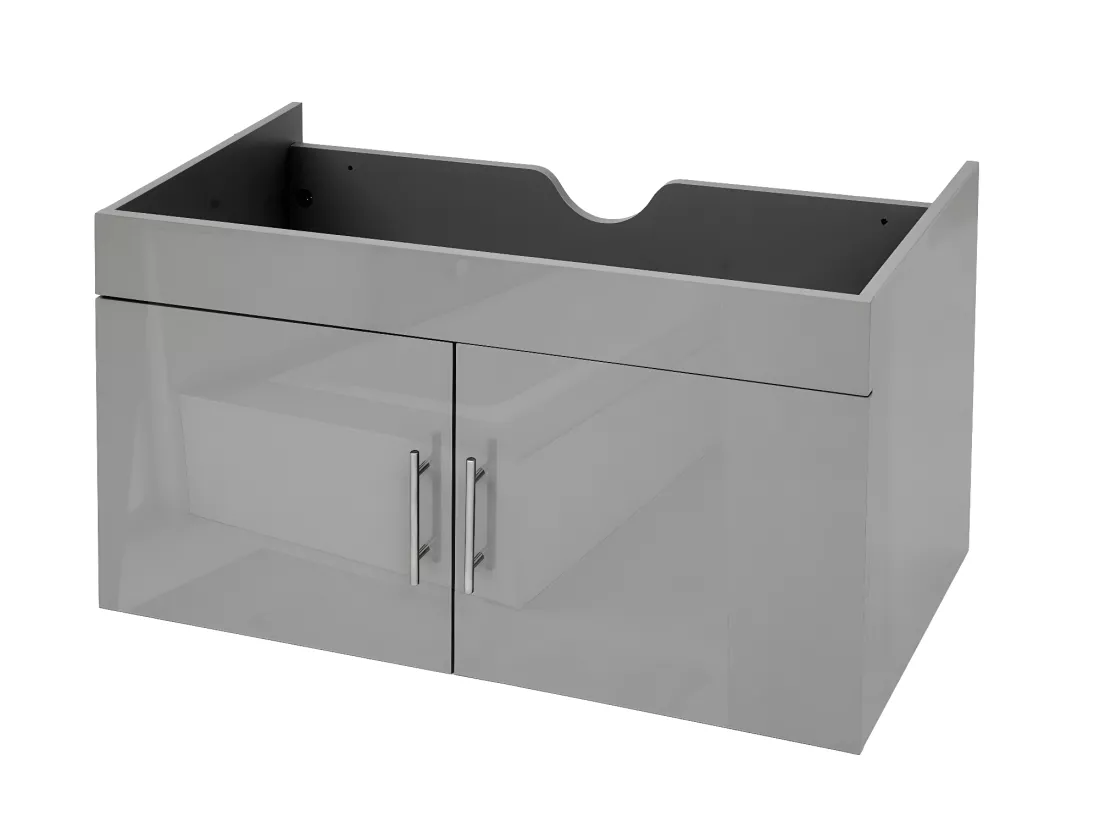 Meuble sous-lavabo MCW-D16, gris
