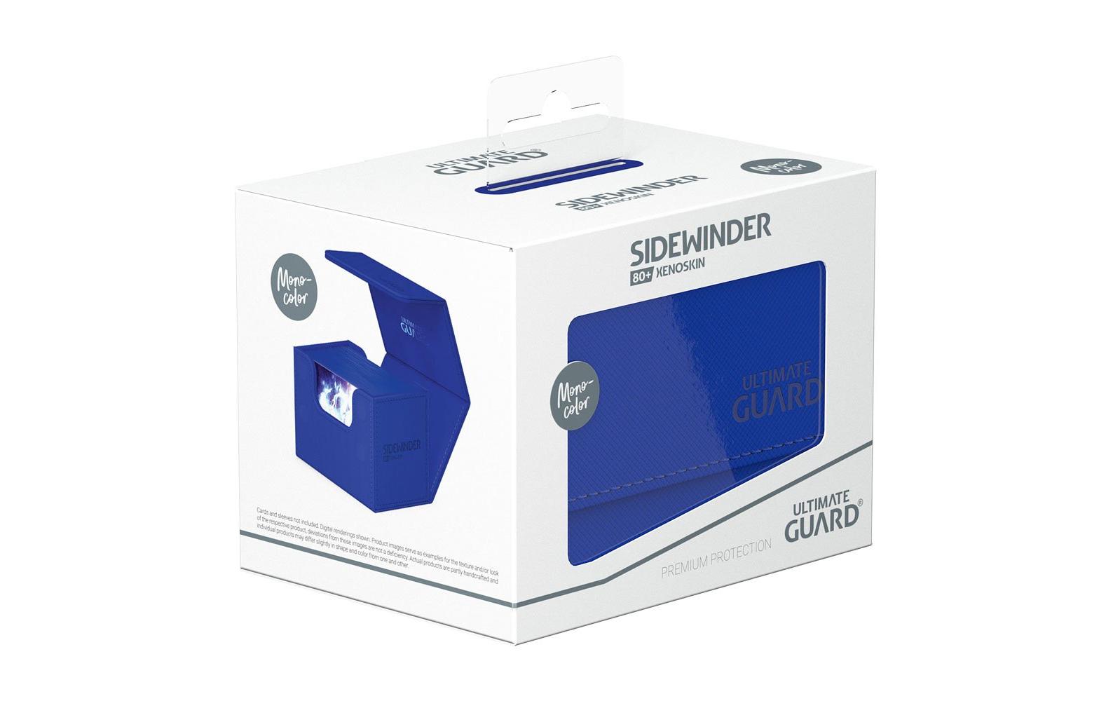 Kartenbox XenoSkin Sidewinder Monocolor 80+ BlauHochwertige Box für Sammelkarten in Standardgrösse