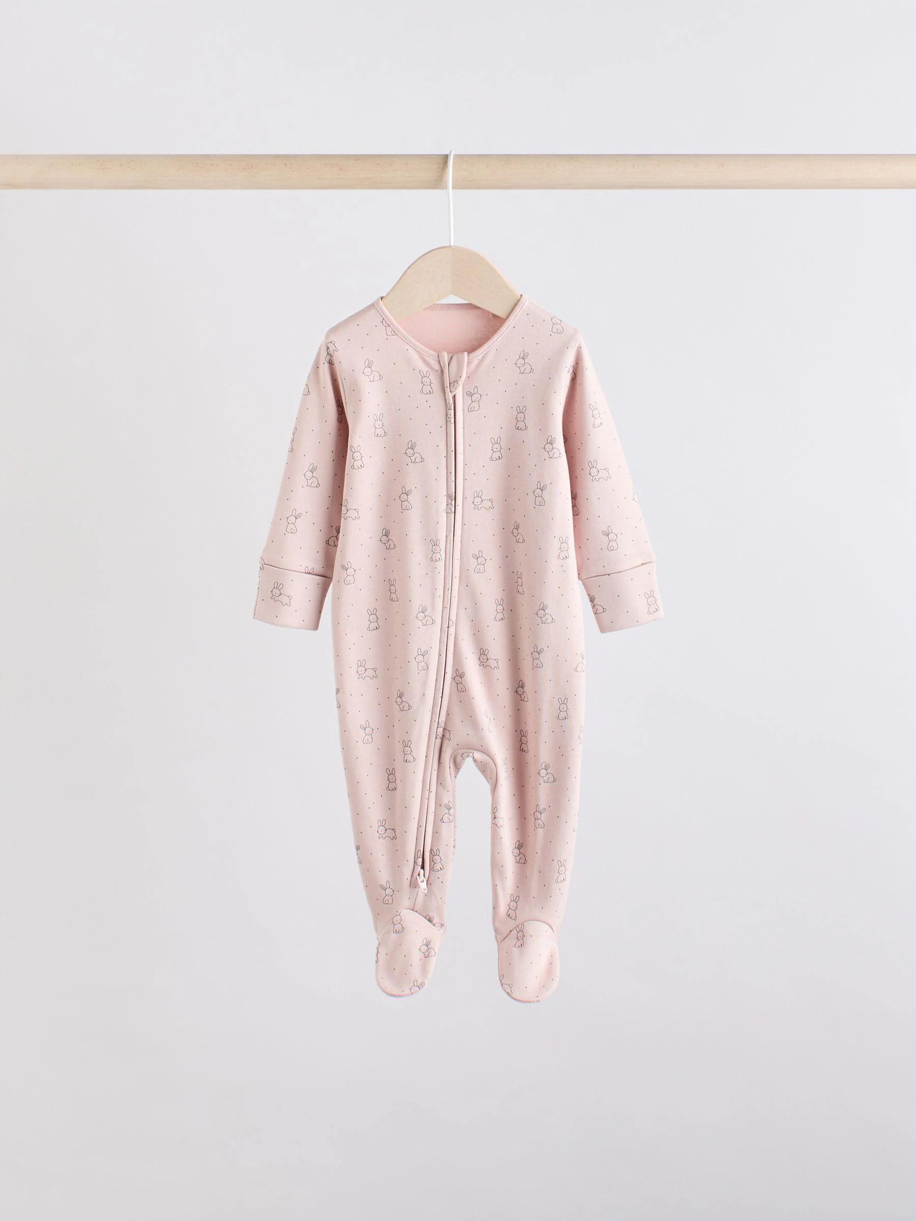 Bruin/crèmekleurig - 5 Pack Baby-pyjama's met tweewegrits (0mnd -2jr)