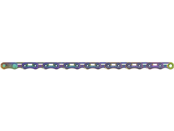 Sram Red AXS E1 Flattop Rainbow 12-Speed Cykelkæde, 114 Links