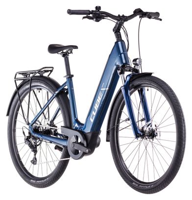 VTC Électrique Cube Touring Hybrid One 625 Easy Entry Shimano Cues 9V 625 Wh 700 mm Bleu Deep Sea 2025