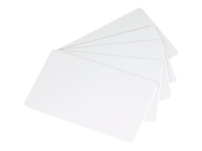 Evolis High Trust - Trefiber - 30 mille - blankhvit - 85.6 x 54 mm 100 kort boks - kort - for Badgy 100, 200