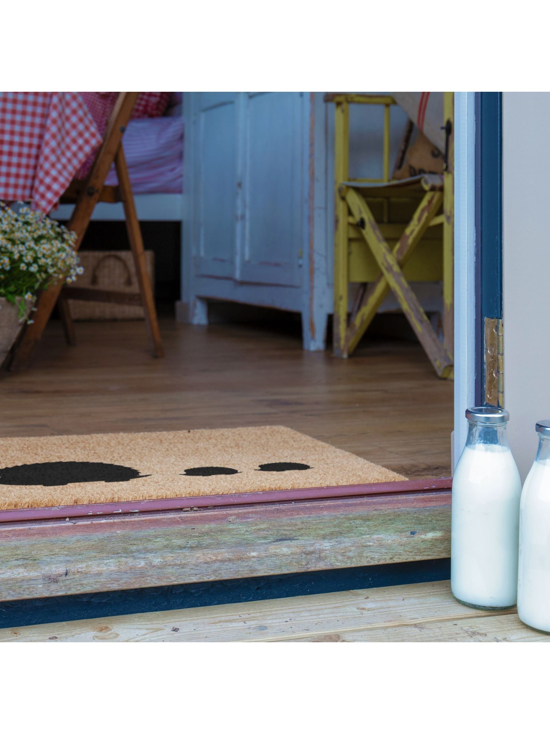 Artsy Mats Egel Familie Deurmat