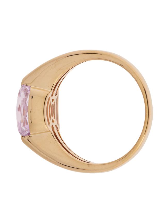 Solitär-Ring, Kunzit AAA, Gelbgold 585