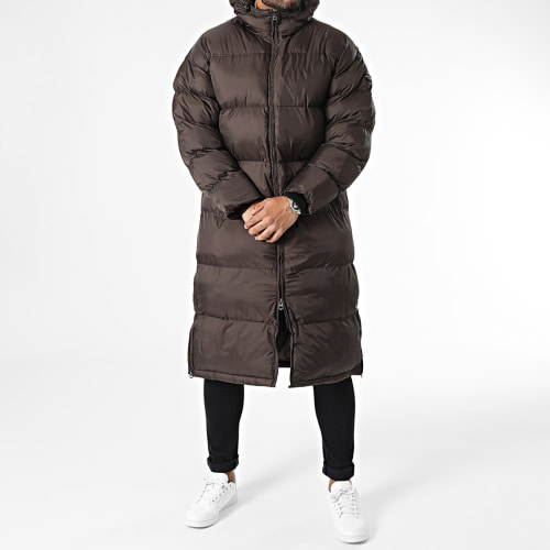 Doudoune Longue A Capuche 2190Max Marron