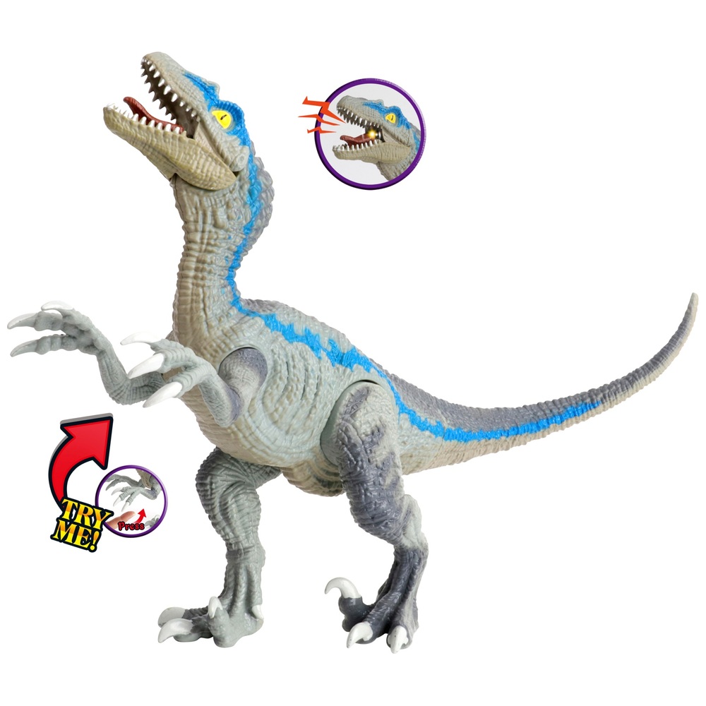Velociraptor-Figur mit Licht- und Toneffekten
