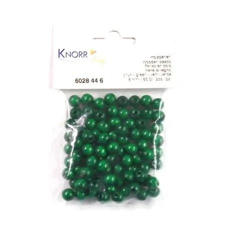 Knorr Prandell Holzperlen, 8mm, Grün, 85 Stück