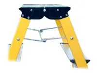 Krause Rolly - Trappestige - 2 trin - 2 sektioner - arbejdshøjde: 2.45 m - aluminium