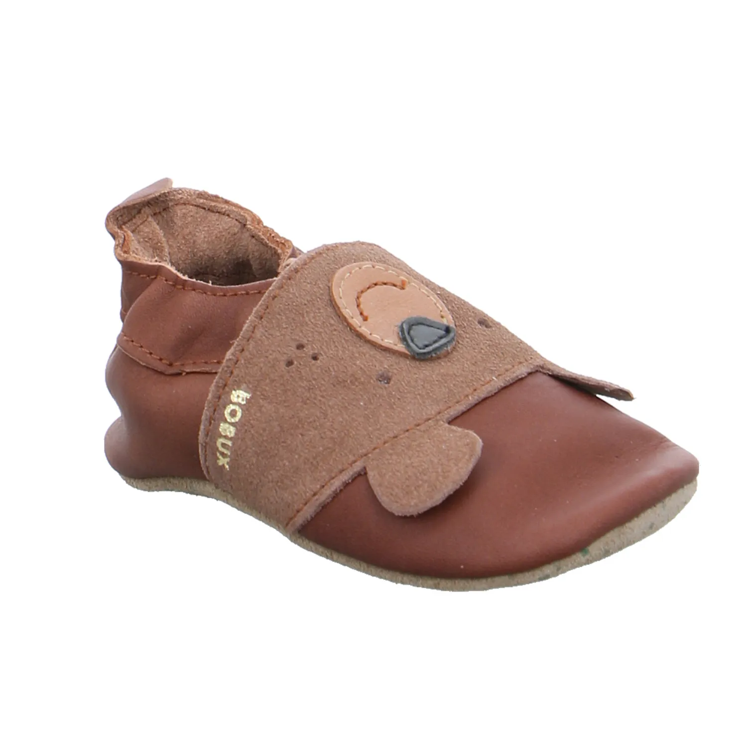 BOBUX Krabbelschuh Braun Leder