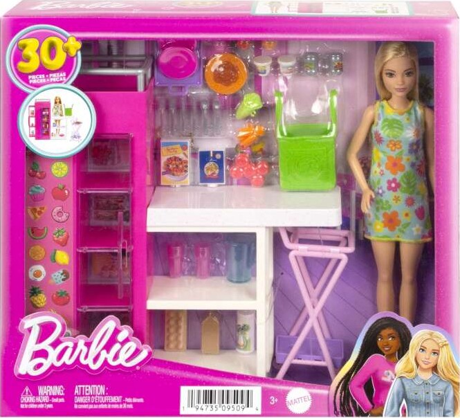 Barbie - Dream Pantry Legesæt Med Dukke Og Tilbehør