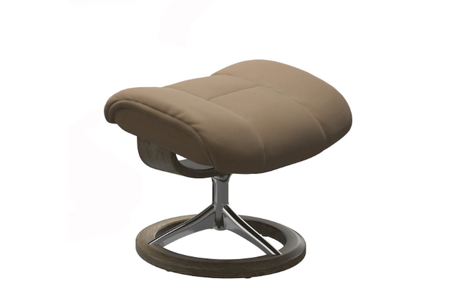 Ruby krakk Hud Batick Latte med Signature understell i polert og smoked oak
