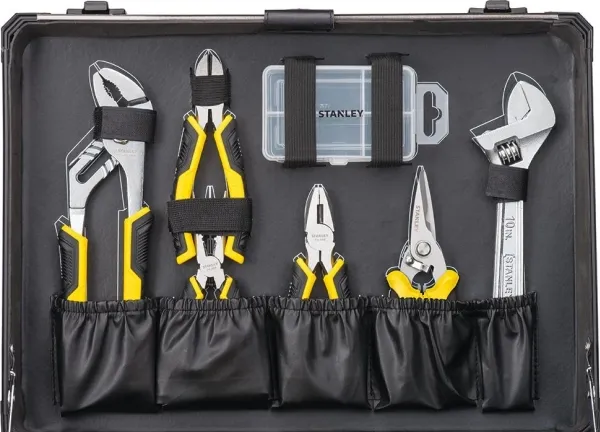 Stanley STMT98109-1, Sort, Gul, 142 værktøjer