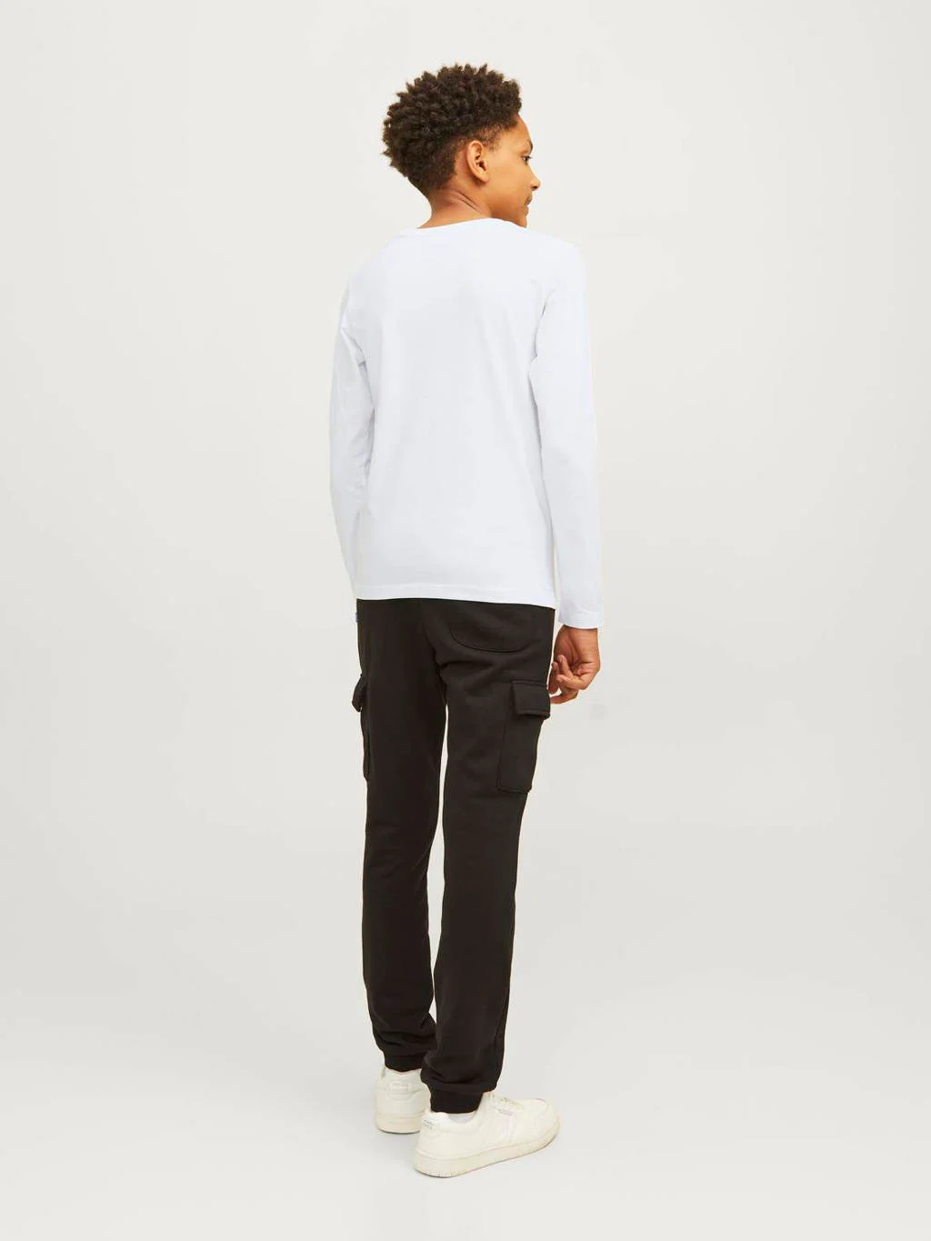 JACK & JONES longsleeve JJELOGO met logo wit