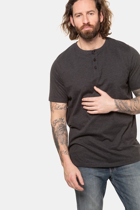 Henley, Basic, Knopfleiste, Halbarm