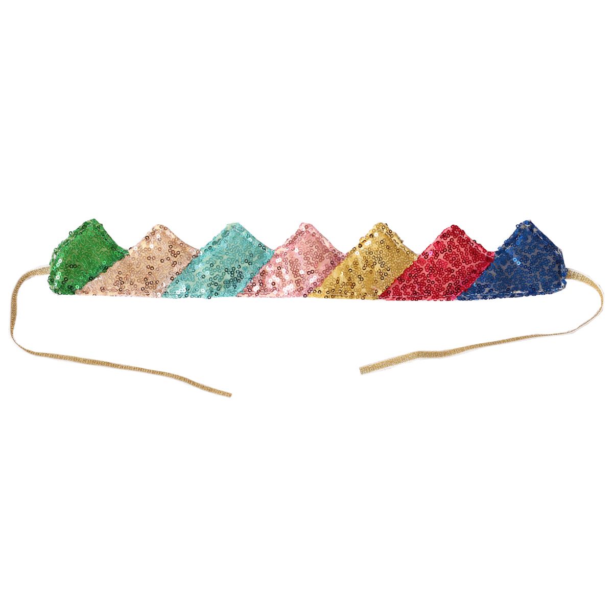Couronne sequins multicolores Mercredi et Patati