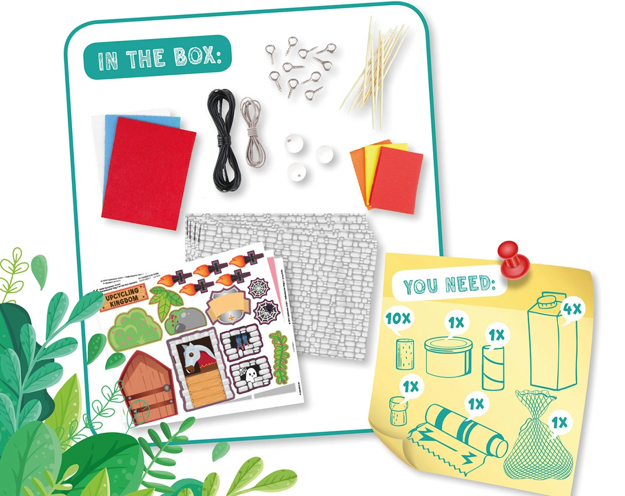 Bastelset ECO UPCYCLING - KINGDOM in bunt