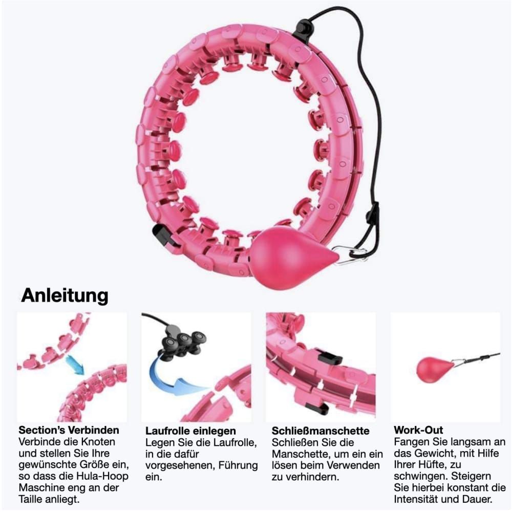 Sport-Knight® Smart Hula Hoop Maschine Lila inkl. Buch