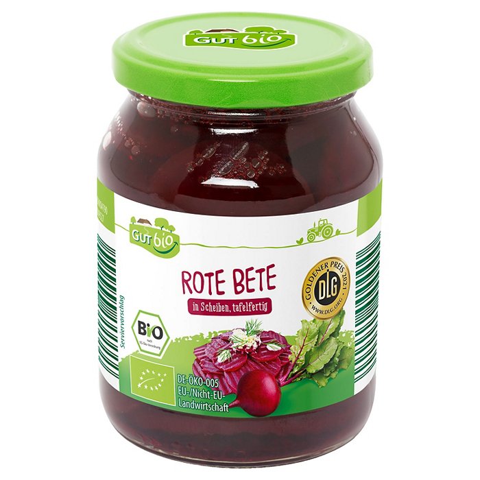 GUT BIO Bio-Gemüsekonserven 330 g, Rote Bete