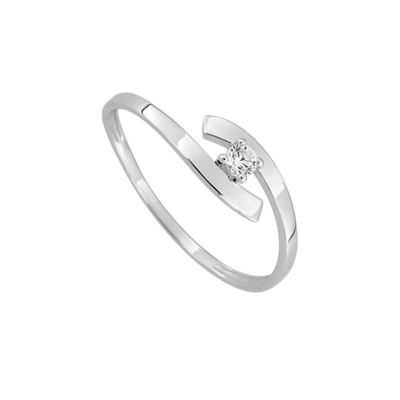 Bague Femme - Oxyde de zirconium - Or 9 Carats