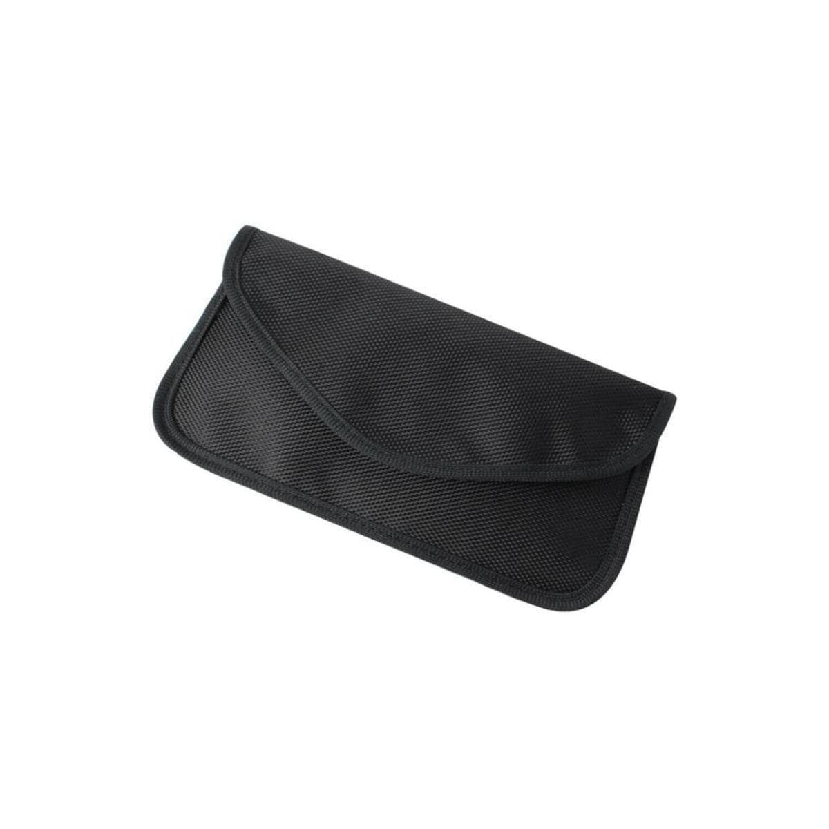Svart veske med RFID-beskyttelse for kort, telefon, bilnøkler osv.