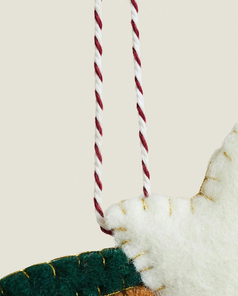 ESTRELA DE FELTRO PARA DECORAÇÃO DE NATAL