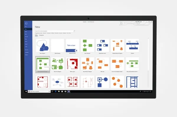 Microsoft Visio Standard 2021 - Bokspakke - 1 PC - DVD - 32/64-bit - Win - Tysk