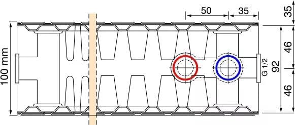 HM Universalheizkörper THEMA UNI Plan | Typ 22 | 500x1400 mm | rechts