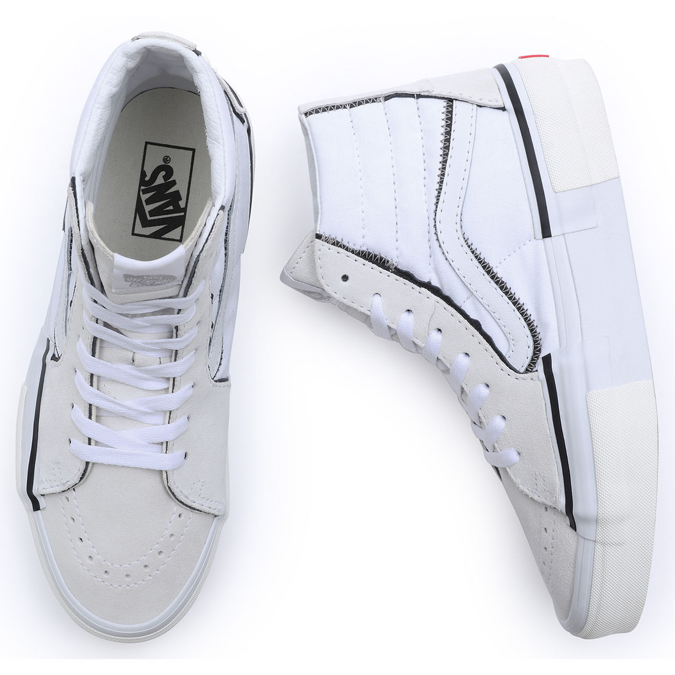 Vans Baskets SK8-Hi Reconstruct blanches