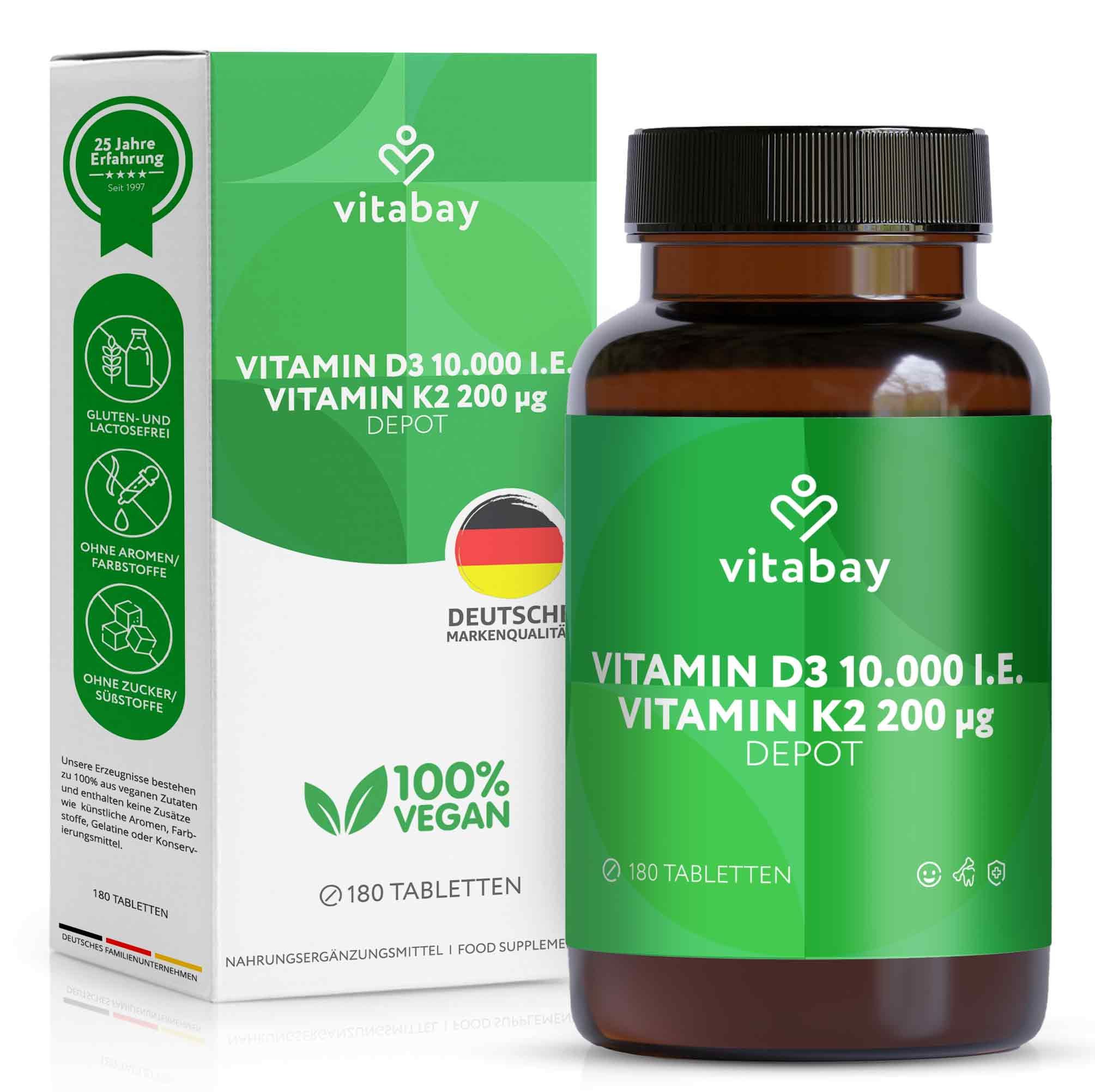Vitabay Vitamin D3 20000 IE + K2