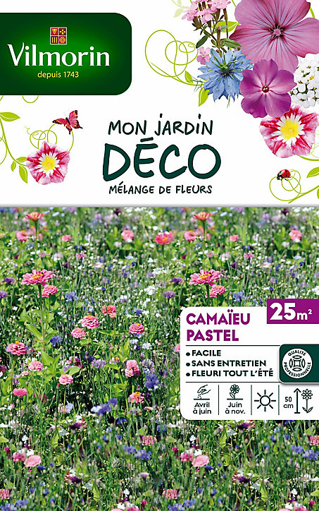 Graines mélange Camaieu Pastel 25 m2