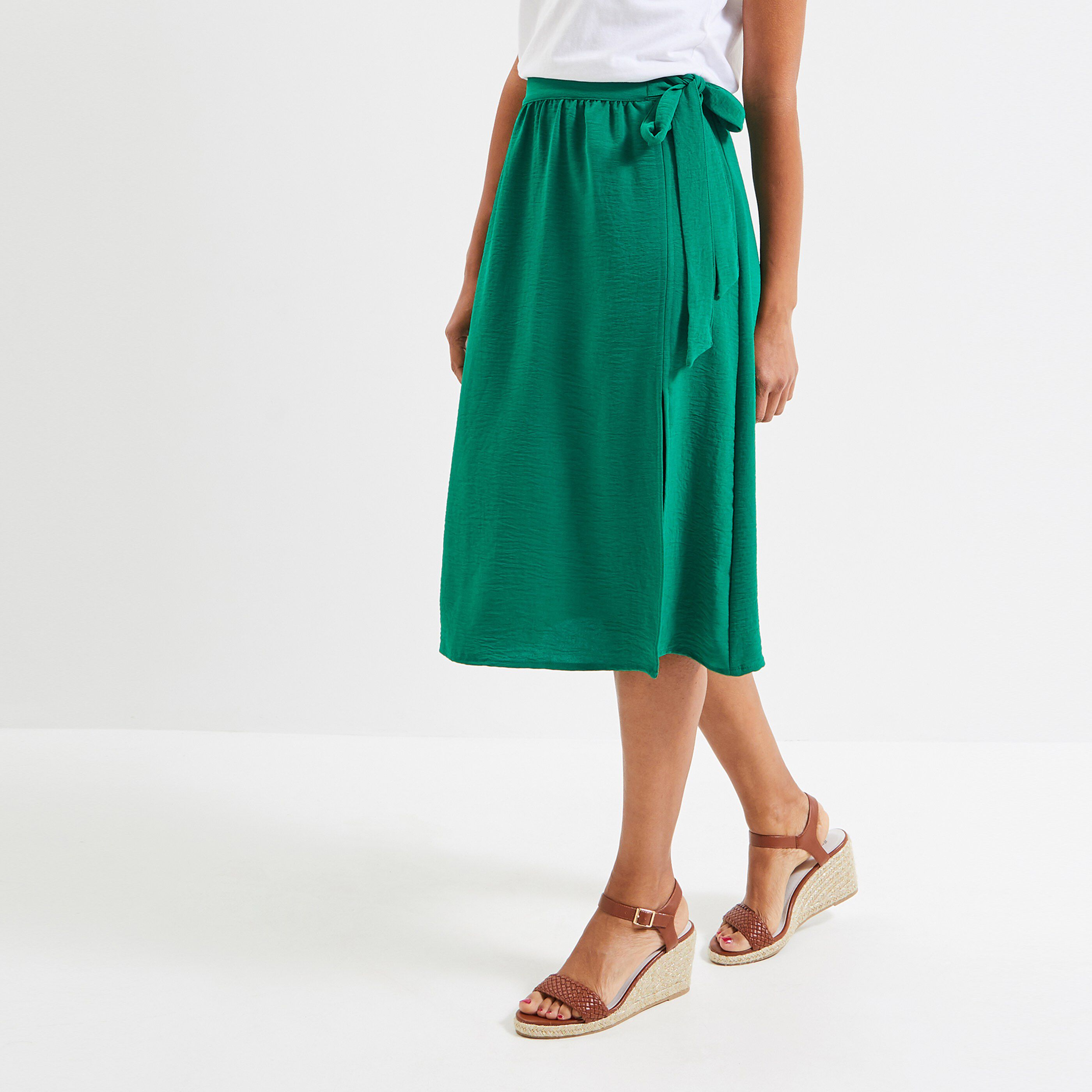 Jupe longue femme - VERT