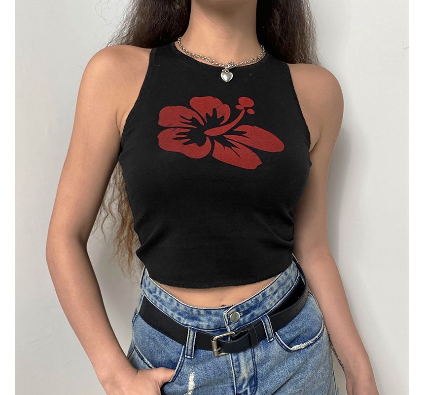 Sosana - Tanktop met bloemenprint